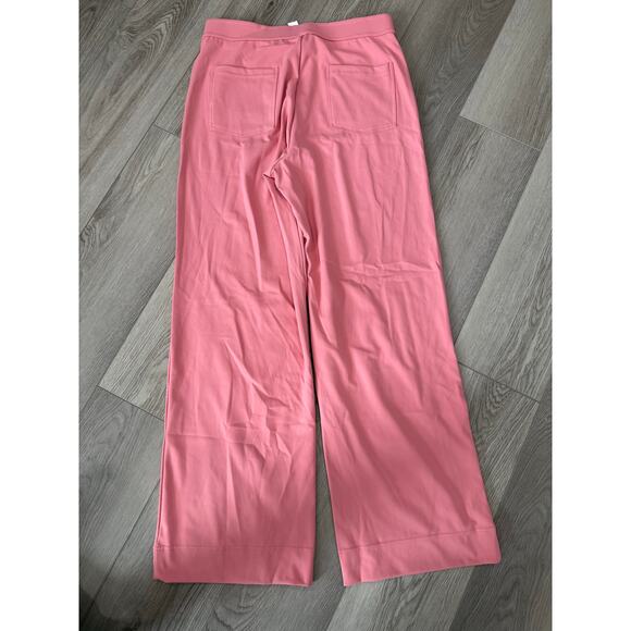 Halara High Waisted Pull On Retro Button Breathable Casual Pants Candy Pink L - Picture 3 of 7